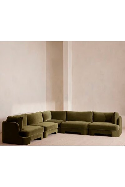 sofalab Florin Kadife L Koltuk