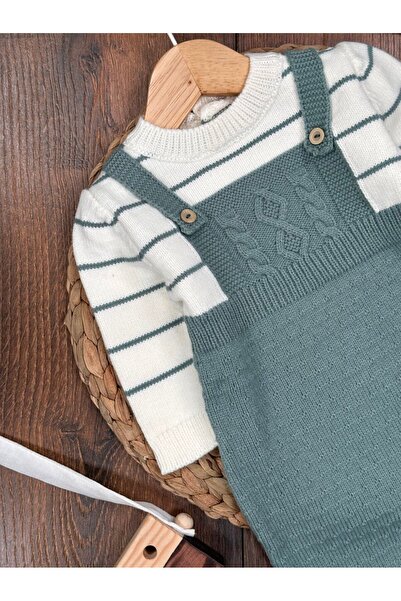 Kids Kingdom Cotton Knitwear Hat Jumpsuit 2-Piece Baby Boy Set
