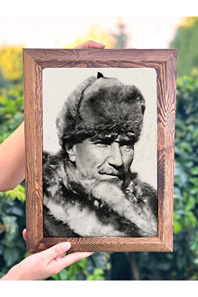 FİNS STONE DECOR Decor de perete din piatră Gazi Ataturk cu cadru solid 1919 ...