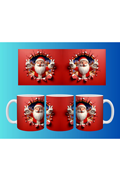 Evion كوب مفهومي لرأس السنة وعيد الميلاد - تصميم طباعة مخصص ملون