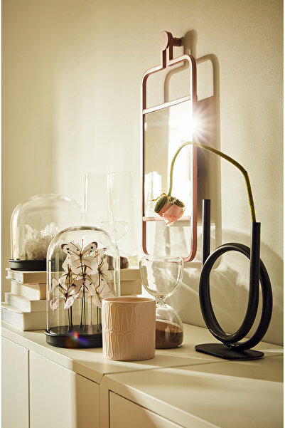 IKEA Mirror, Wall Hanging/Pink, 22x48 cm