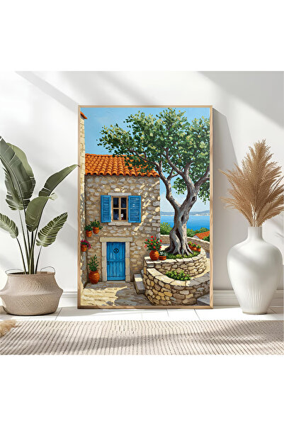 ARTCASTLE Ξύλινο Πλαίσιο Μονόγραφου Πίνακα Whitesea