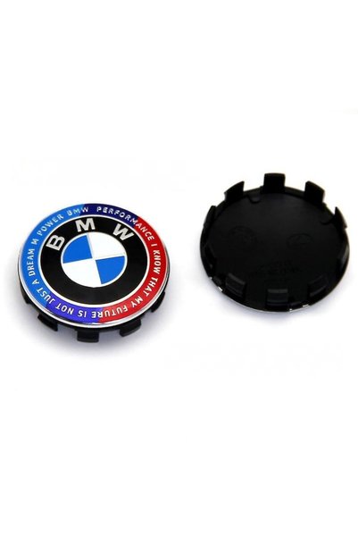 LinePartsBim Set 4 compatibil BMW Wheel Caps 56mm, 50th Anniversary Edition, model 50 ani, jante originale 2019+
