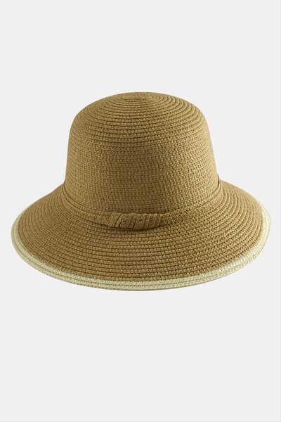 ZERO LAND قبعة الشاطئ MTXDPN (170125) - بيج