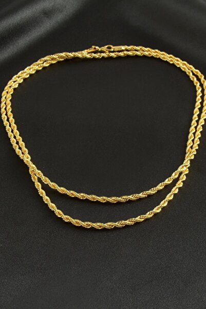 Genel Markalar MTXDPN Burgulu Zincir Kolye (174052) 80 cm-Sarı