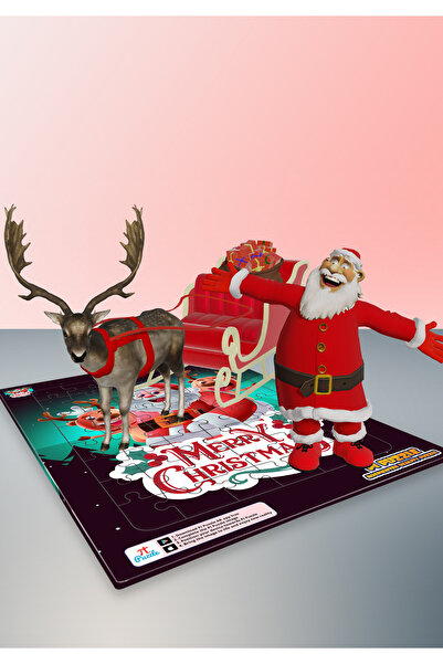 TRT ÇOCUK PIRIL Canlanan Puzzle - Noel Baba ( İngilizce - İspanyolca )
