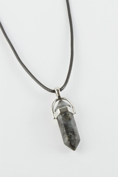 Ayena Moda قلادة من العقيق (153220) من إم تي إكس دي بي إن - رمادي