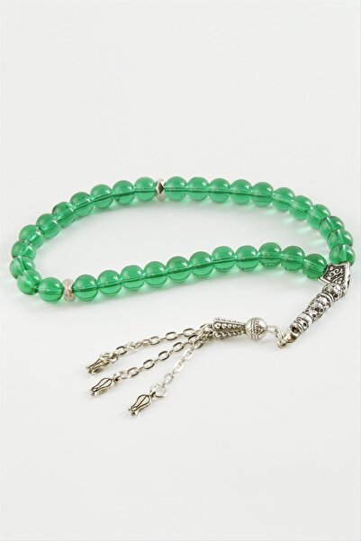 ZERO LAND سبحة حجر الزجاج MTXDPN (161158) 8 ملم - أخضر