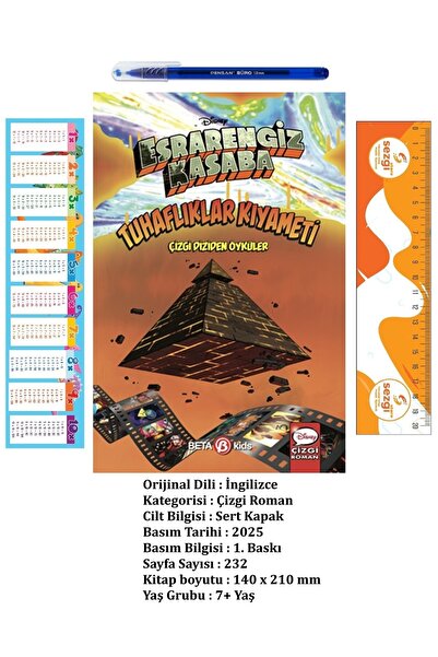 Beta Yayınları Disney Esrarengiz Kasaba Tuhaflıklar Kıyameti Çizgi Diziden Öy...