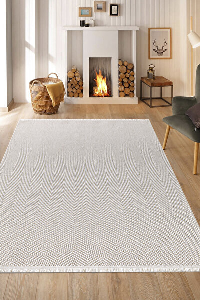 SANRUGS Home & Living Yumuşak Bukleli Anti Alerjik ve Dekoratif Makine Halısı Mutfak Salon Oturma Odası An