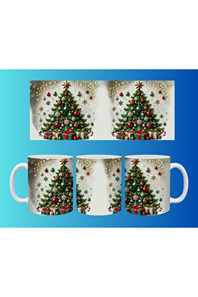 Evion New Year and Christmas Concept Mug – Colorful Custom Print Design