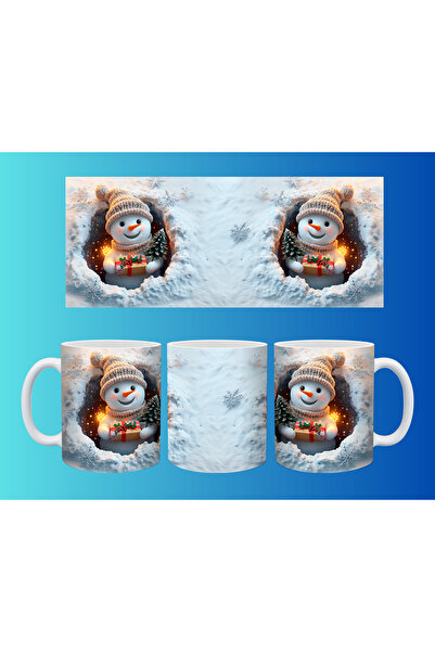 Evion كوب مفهومي لرأس السنة وعيد الميلاد - تصميم طباعة مخصص ملون