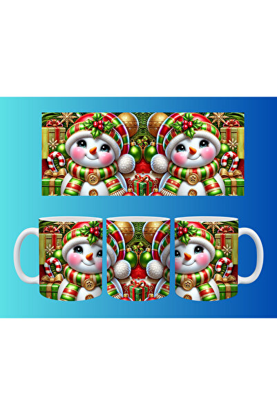 Evion New Year and Christmas Concept Mug – Colorful Custom Print Design