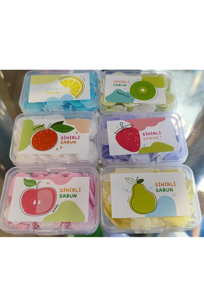 ada çanta kırtasiye مجموعة صابون سحرية مكونة من 6 قطع برائحة الفواكه AD664851