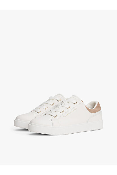 Tommy Hilfiger Dámské ležérní tenisky s nízkou podrážkou v barvě ecru a coastal taupe