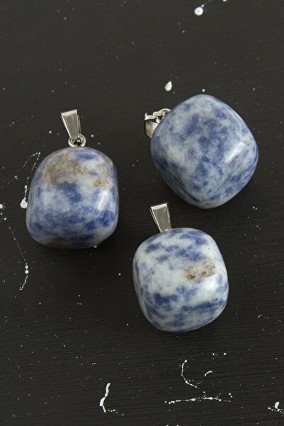 ZERO LAND Mtxdpn Sodalite Natural Stone Pendant (182035) Tip-Light Blue