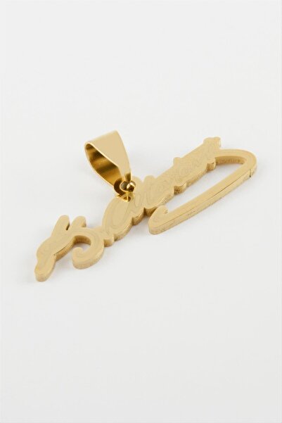 Ronanna قلادة أتاتورك الفولاذية من إم تي إكس دي بي إن (170739) 3.5 سم - أصفر