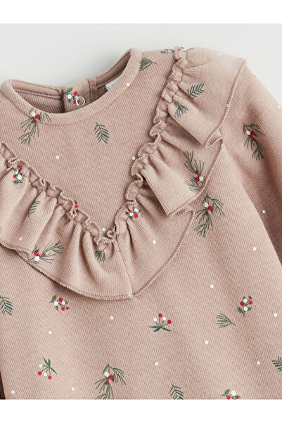 LC Waikiki Ruffle Detailed Baby Girl Jumpsuit