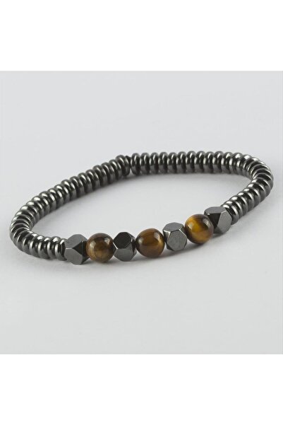 Ronanna MTXDPN كابلانجوسي - هيماتيت - مات أونيكس (185141) سوار من الأحجار الطبيعية - أنثراسيت