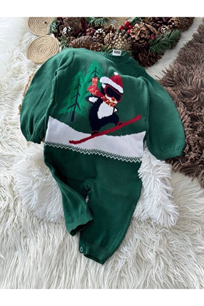 BabyDia New Year's Themed Knitted Jumpsuit