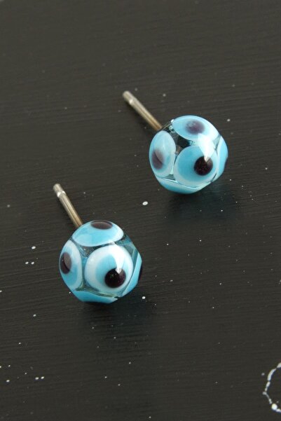 ZERO LAND Mtxdpn Nazar Top Cam (182018) Earring-Light Blue