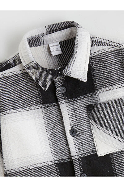 LC Waikiki Plaid Patterned Boy's Shirt Jacket