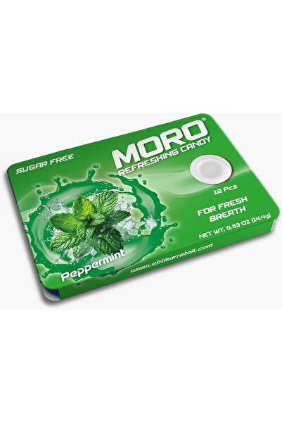 Moro حلوى مورو المنعشة نكهة النعناع الاخضر 12 حبة