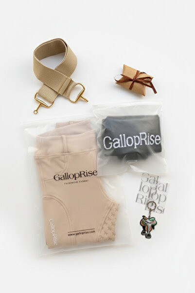GALLOPRISE Binici Pantolon + Çorap + Kemer + Anahtarlık Set - S