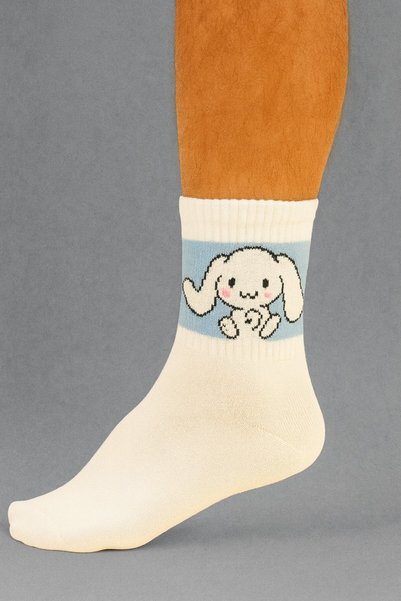 Özpek Giyim Kawai̇i̇ Style Unisex Cute Character Socks Set - 6 Pieces