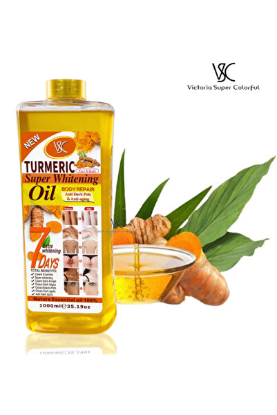 Oil فيكتوريا سوبر كولوروفول زيت الكركم الأصلي عالي الجودة 200 مل، زيت تفتيح البشرة