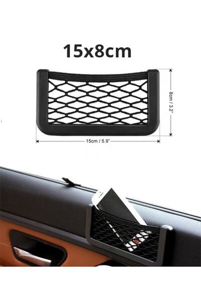 Mikasso Araç Içi Fileli Pratik Göz Telefon Için Yapışkanlı Fileli Telefon Tut...