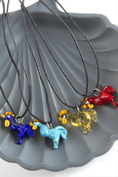 ZERO LAND قلادة زجاجية من إم تي إكس دي بي إن (183303) - ملونة