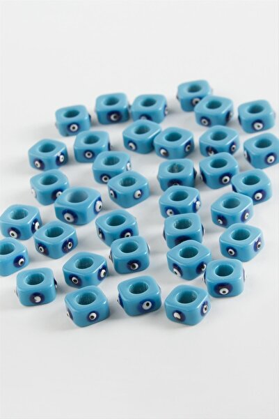 CT STONES Mărgele cub de sticlă cu ochi rău 1 bucată