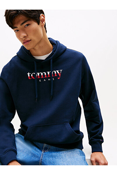Tommy Hilfiger Hanorac pentru bărbați cu logo-ul mărcii, cu aspect elegant, albastru marin DM0DM22113 C1G
