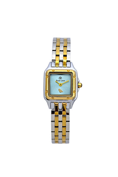 mont royal Women's Square Watch in Silver and Gold