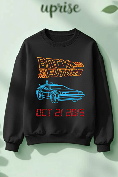 Vordevia Φούτερ Back To The Future με τύπωμα από βαμβάκι 3-νηματο τζέρσεϊ Ove...