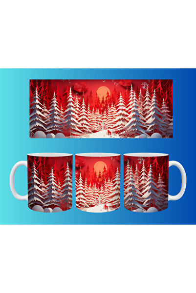 Evion كوب بتصميم شجرة الصنوبر لرأس السنة - هدية دافئة في الشتاء 8