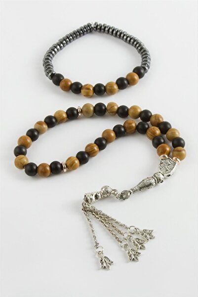 ZERO LAND MTXDPN Set de 2 brățări din piatră naturală Jasper (170617) Set de ...