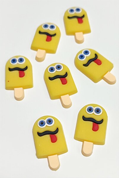 ZERO LAND مجسم آيس كريم سيليكون من إم تي إكس دي بي إن (172737) قطعة واحدة - أصفر