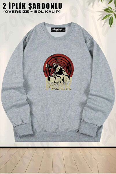 ZOKAWEAR سويت شيرت بتصميم فضفاض للجنسين من لينكين بارك، ريد دارت، روك ميتال م...