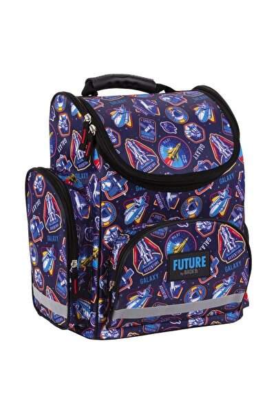 Derform Ghiozdan școlar ergonomic pentru băieți, Future, rachete spațiale