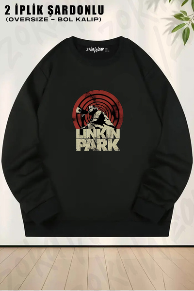 ZOKAWEAR سويت شيرت بتصميم فضفاض للجنسين من لينكين بارك، ريد دارت، روك ميتال م...
