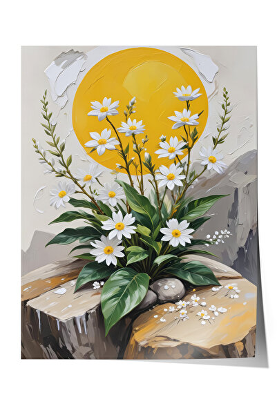 Zestia Poster fără ramă, Margarete într-o vază însorită - Botanică veselă, Po...