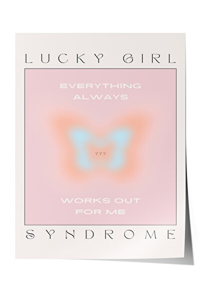 Zestia Poster fără ramă, fluture albastru și text – Energie pozitivă, decor p...