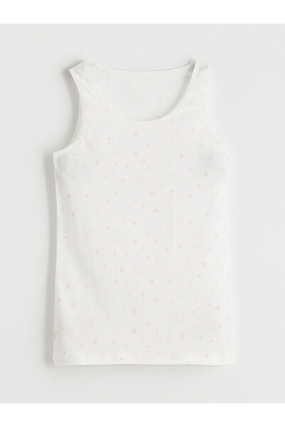 LC Waikiki Printed Cotton Girls' Tank Top with Straps