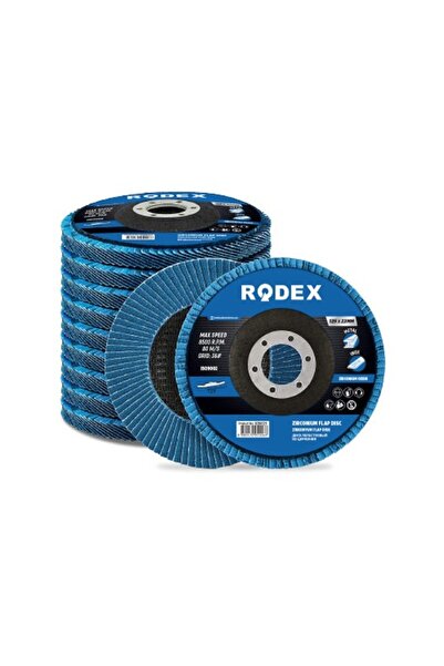 Rodex 10 Bucati, Disc Lamelar Cu Oxid De Zirconiu 125Mm 40#, RZB0425 (10/20/200)