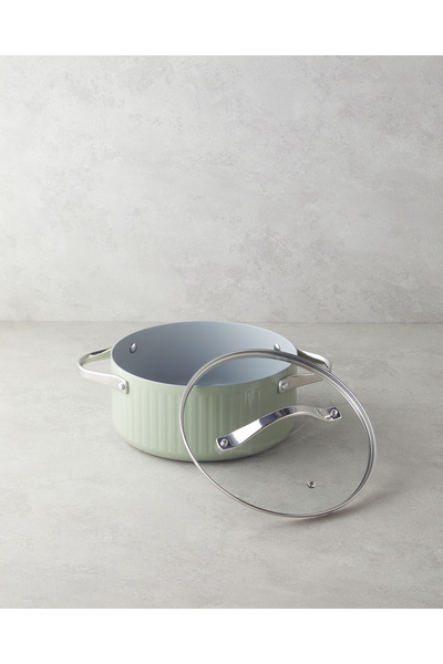 English Home Berlin Fusion Pro Deep Pot 24 cm Green