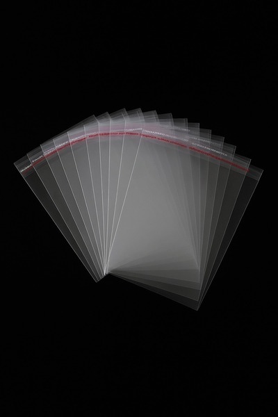 Ambalaj Evi أكياس جيلاتين لاصقة شفافة بشريط 19×40 سم 500 قطعة أوب