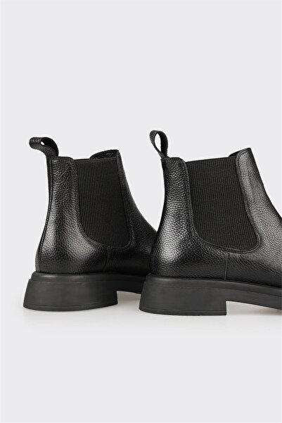 Elle Shoes Siyah Deri Kadın Günlük Bot