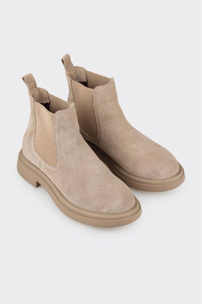 Elle Shoes Vizon Deri Kadın Günlük Bot